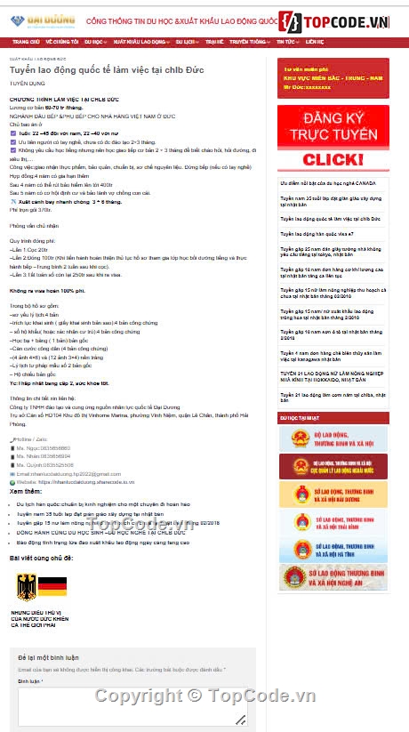 tư vấn du học,xuất khẩu lao động,môi giới việc làm,Sharecode Website Tư Vấn Đăng Ký Du Học Xuất Khẩu
